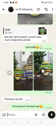 Testimonial Papan Bunga Pernikahan cihambali