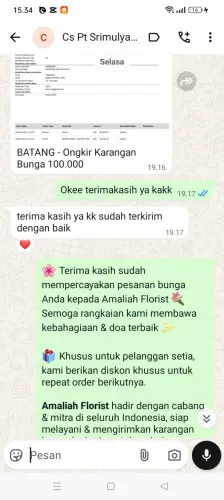 Testimonial Papan Bunga cihambali