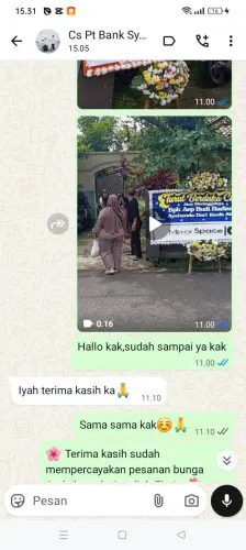 Testimonial Papan Bunga cihambali